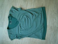 Damenshirt grün mit weißen Punkten kurzarm T-Shirt Gr. 36/38 bonp Sachsen - Stauchitz Vorschau