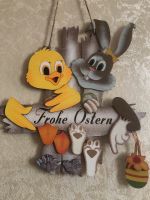 Deko/Ostern/Fenster/Tür/Wand/Holzhänger/Frohe Ostern/Hase+Küken Leipzig - Dölitz-Dösen Vorschau