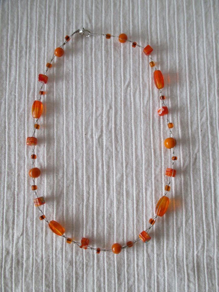 Modeschmuck, handgefertigte Halskette, orange in Nordrhein-Westfalen -  Bergheim | eBay Kleinanzeigen ist jetzt Kleinanzeigen
