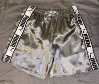 Puma Glanz Shorts Nylon Silber M Shiny Rostock - Stadtmitte Vorschau