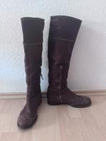 Knielange Lederstiefel von Miumiu in Größe 37,5 Altona - Hamburg Rissen Vorschau