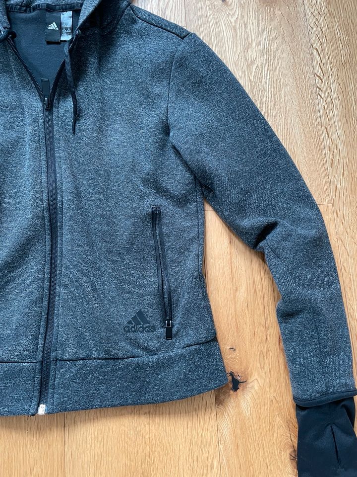 Adidas Damen Sweatshirt Jacke XS grau in Recklinghausen