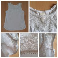 H&M Top XS Kurzarm Shirt Bluse T-Shirt Weiß Spitze Damen NEU! Essen - Essen-Kray Vorschau