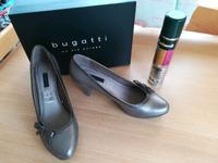 Bugatti Pumps silber 41 Leder mit Silberspray Sachsen - Oelsnitz / Vogtland Vorschau