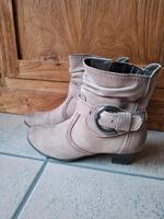 Stiefeletten Echtleder taupe beige braun Nordrhein-Westfalen - Dinslaken Vorschau