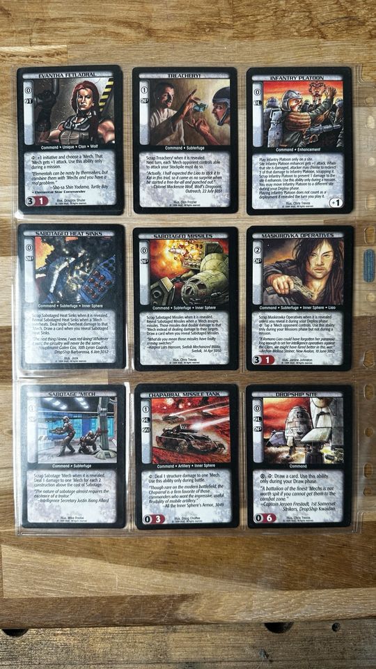 Sammlung von 250 Karten Battletech TCG / CCG Trading card game in Esslingen