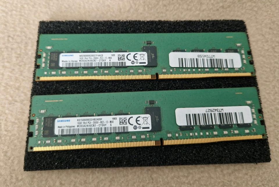 Samsung Speicher RAM DDR4 2666 MHz ECC 32 Gbyte in Köln