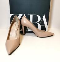 ZARA 39 elegant Pumps Schuhe Absatzschuhe Ziegen Leder beige nude Innenstadt - Köln Altstadt Vorschau