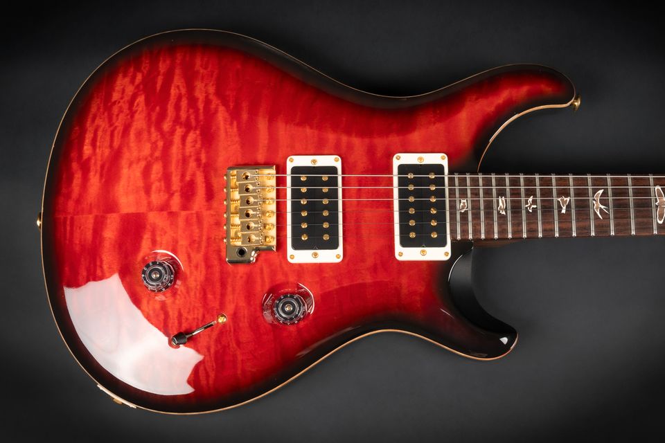 2012 PRS Custom 24 Quilt 10-Top Rosewood Neck Scarlet Smokeburst in Niebüll