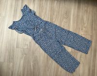 ❤️ Langer Jumpsuit, Sommer, blau geblümt, H&M, Gr. 116, top! Baden-Württemberg - Bissingen an der Teck Vorschau