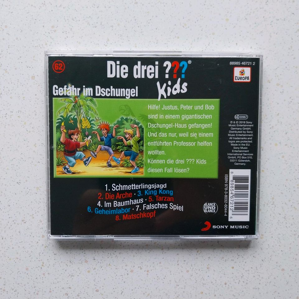 Die drei ??? Fragezeichen Kids CD "Gefahr im Dschungel" in Lübeck