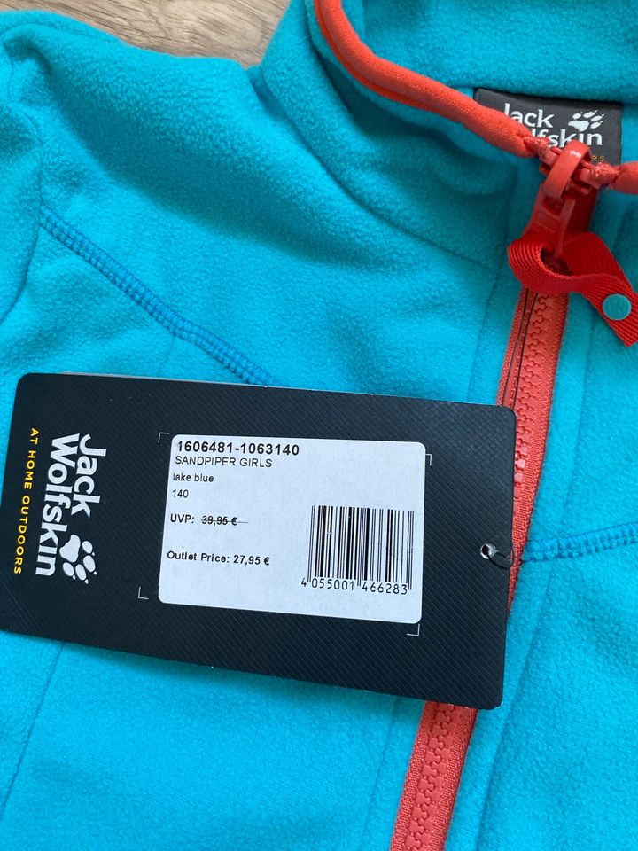 Jack Wolfskin fleece Jacke Übergangsjacke 140 NEU mit Etikette in Braunschweig