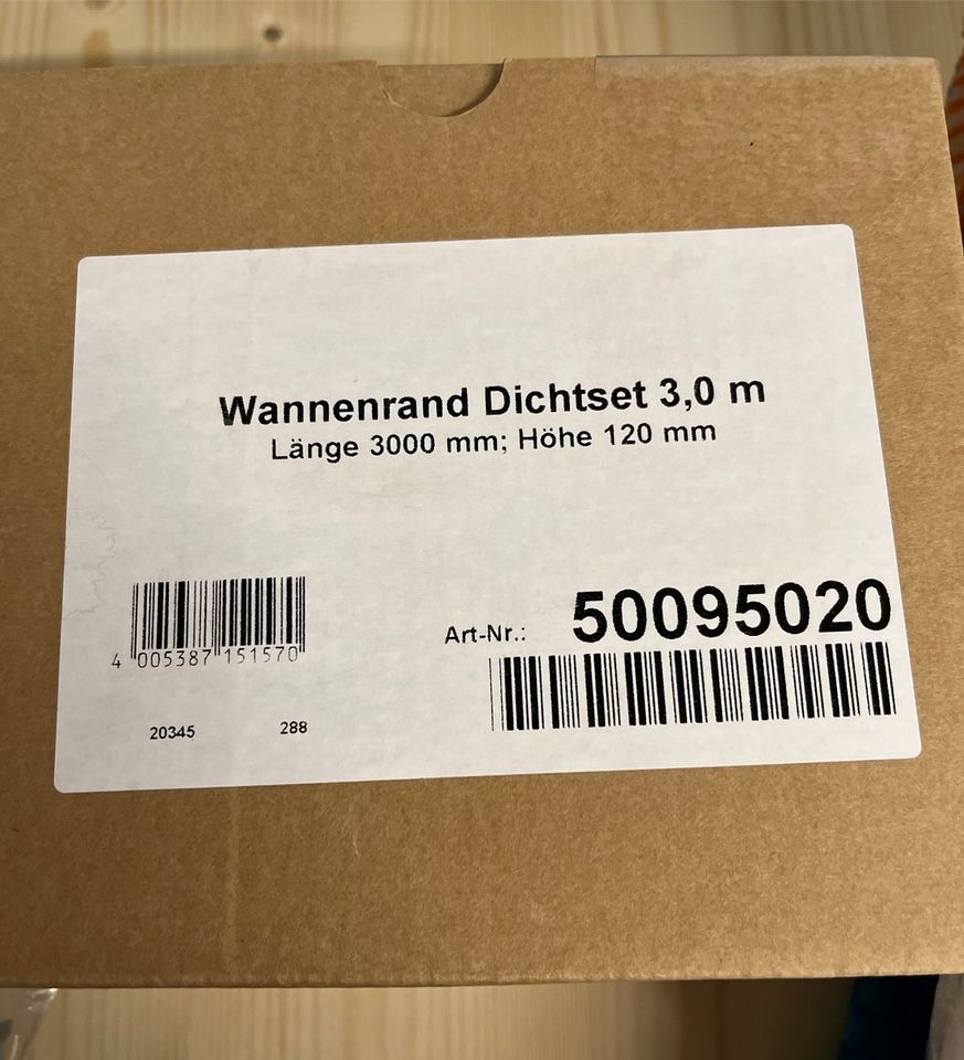 Wannenrand Dichtset / 3m in Niedenstein