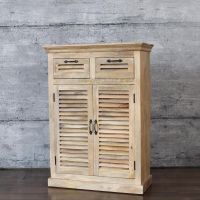 Highboard Lamellen MAREDA massiv 90cm Lamellenschrank Dielenschra Baden-Württemberg - Baindt Vorschau