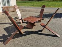 Biker Sitzgruppe Gartenmöbel Iron Cross Tisch Stuhl Holztisch Baden-Württemberg - Grünsfeld Vorschau