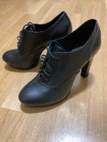 Hallhuber High Heels, Schnür Pumps, echtes Leder, schwarz, Gr. 38 München - Schwabing-Freimann Vorschau