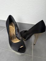 High Heels / Sandalen schwarz/gold Gr. 37 Baden-Württemberg - Reutlingen Vorschau