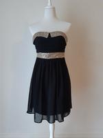 Neu Vila Kleid Bandeau Silvester Partykleid Abiball Gold schwarz Köln - Zollstock Vorschau