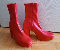 Rote Lederstiefel von Stradivarius Größe 40 Bayern - Wartenberg Vorschau