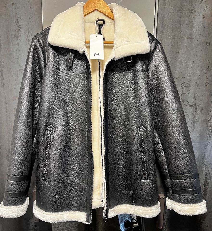 C&A - Winterjacke, Schwarz, 100% Polyester, Größe L in Gronau (Westfalen)