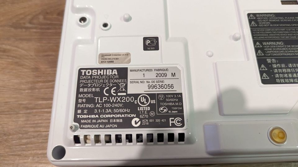 Beamer Toshiba TLP WX200 WXGA LCD in Recklinghausen