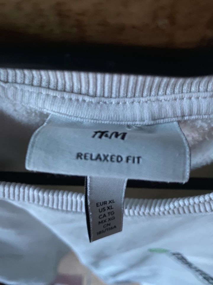 H&M Pullover / Sweatshirt - Beige Weiß Gr. XL in Königsbronn