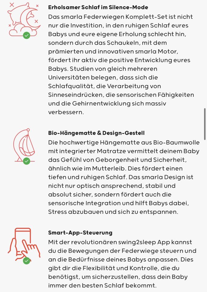 Federwiege swing2sleep Komplett-Set - Garantie bis 28.11.2025! in Maxhütte-Haidhof
