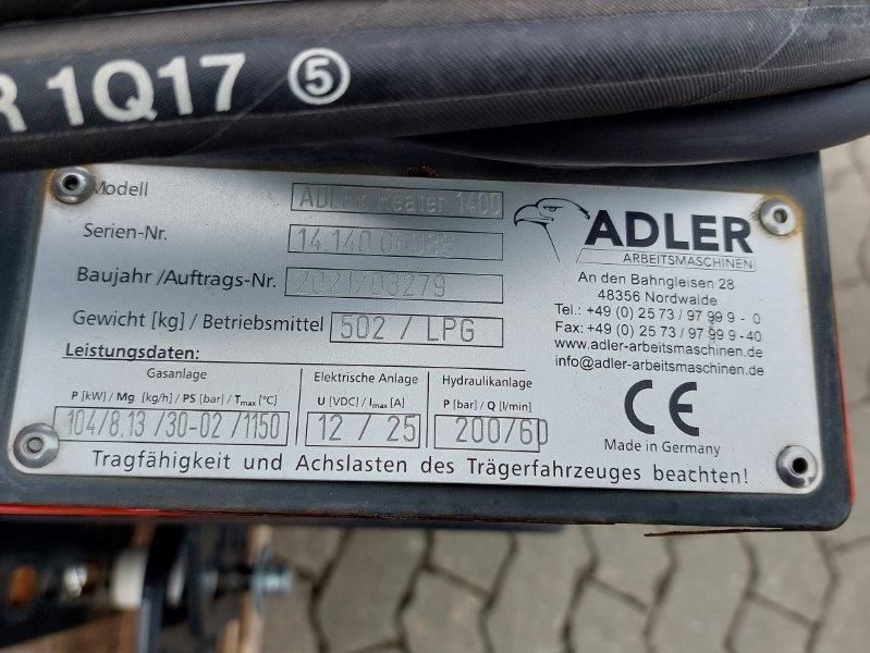 Adler, Infrarot-Heater 1400, Unkrautbekämpfung giftfrei und umweltfreundlich, Aufnahme Giant, Ref.Nr.: Z22113 in Baienfurt