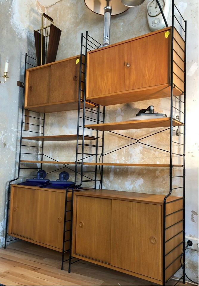 Ankauf / Suche WHB Regal TEAK Wall Unit STRING REGAL Holz & Draht in Centrum