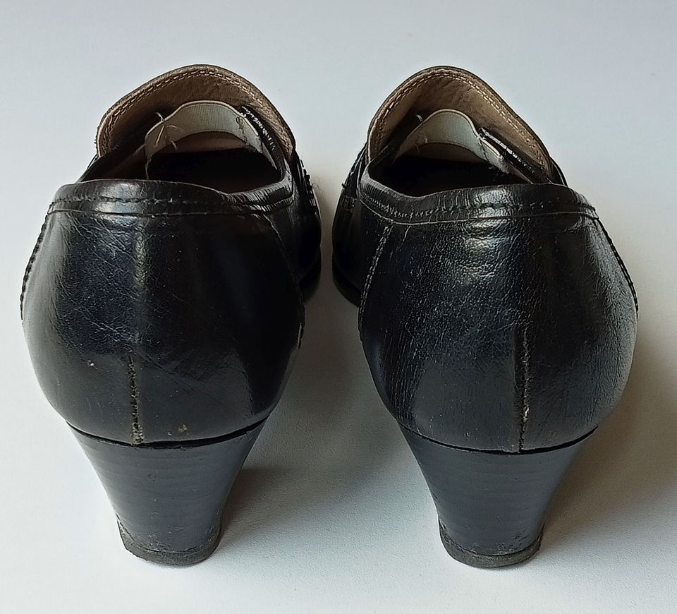 CANDID  6 39 Komfort Leder Heel Pumps Mokassins Stil Vintage in Obernkirchen