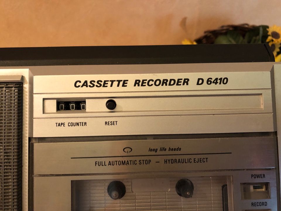 PHILIPS KASSETTENREKORDER D6410 VINTAGE NEUWERTIG 80er in Telgte