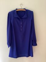 Indigo lange Bluse alle Anlässe True vintage Gr 42 44 90´s Brandenburg - Kleinmachnow Vorschau