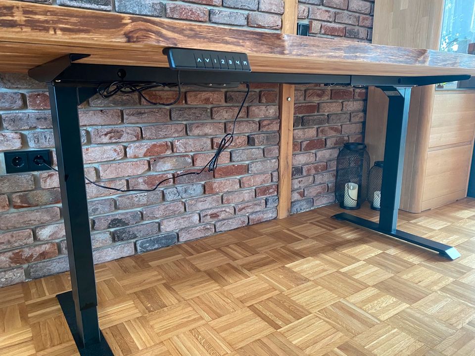 *NEU Schreibtisch Teak Massivholz höhenverstellbar 200x100 in Bochum