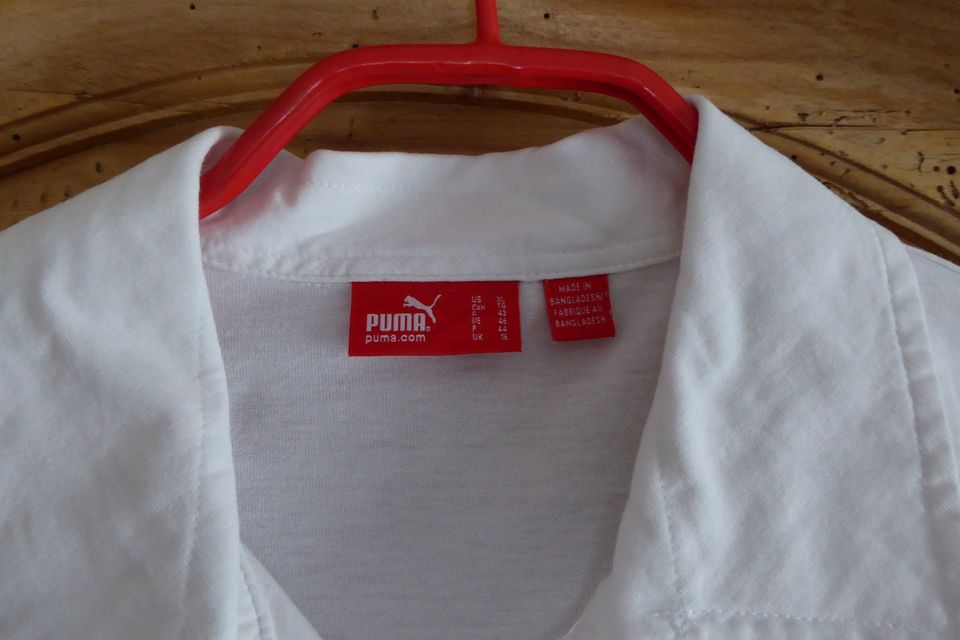 Poloshirt Polohemd von Puma Gr. 42 weiß wenig getragen in Hof (Saale)