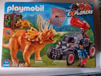 Playmobil 9434 triceratops mit Jäger und Fangnetz Bayern - Kulmbach Vorschau