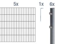 Metallzaun / Zaun Set / Doppelstabmatte Anthrazit Sachsen - Oschatz Vorschau