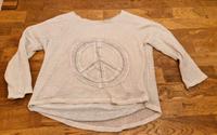 strick Pulli 2 lagig Italien Mode oversized 36 grau 38 peace Hessen - Brensbach Vorschau