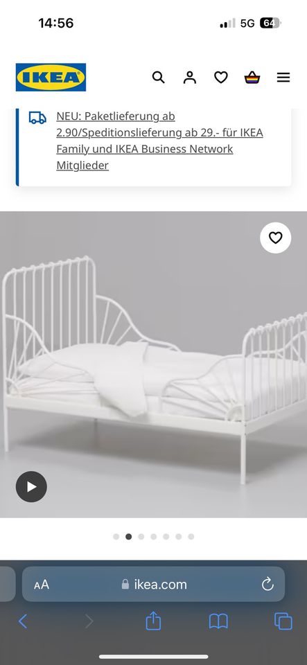 Ikea Minnen Kinderbett in Unna