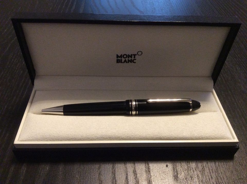 Mont Blanc Meisterstück Platinum-Coated LeGrand Kugelschreiber in Obertshausen