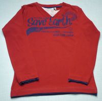 TOM TAILOR Langarm Shirt "Save Earth", rot, Gr. 116 - 122 Nordwestmecklenburg - Landkreis - Herrnburg Vorschau