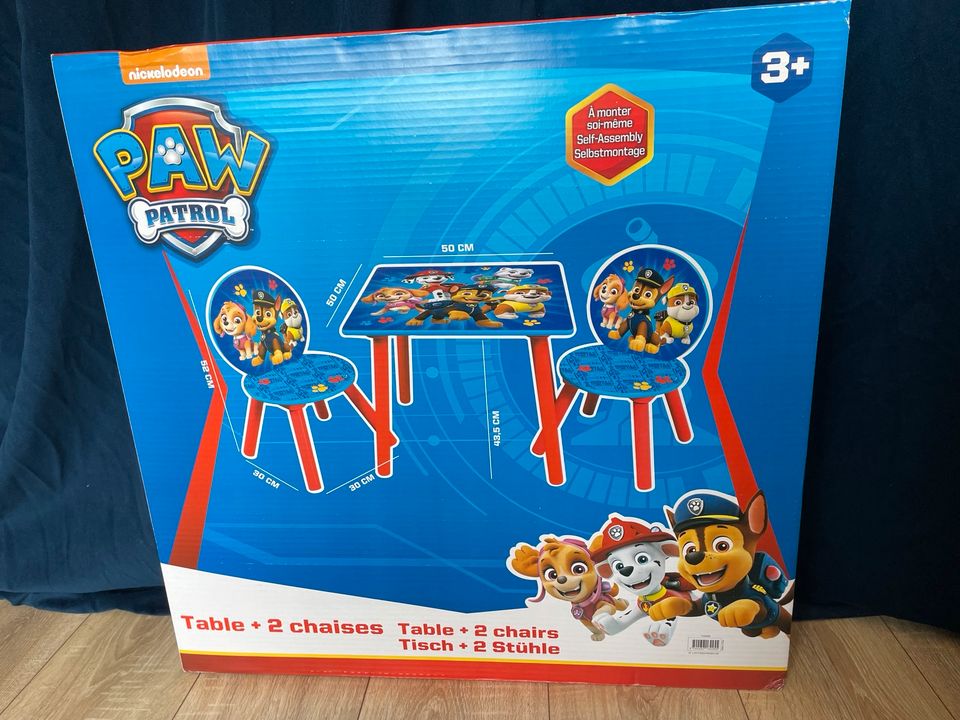 *NEU* Paw Patrol Set mit Tisch und 2 Stühlen für Kinder ab 3 in Berlin