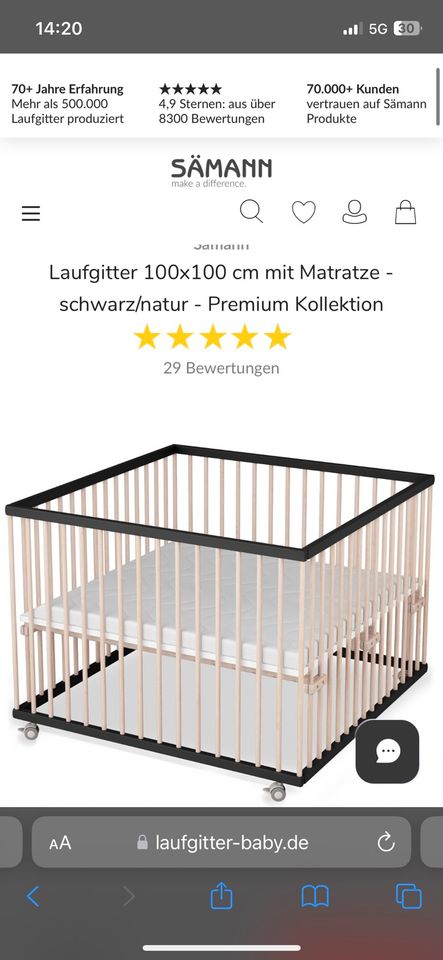 Laufstall Sämann Baby stubenwagen in Much