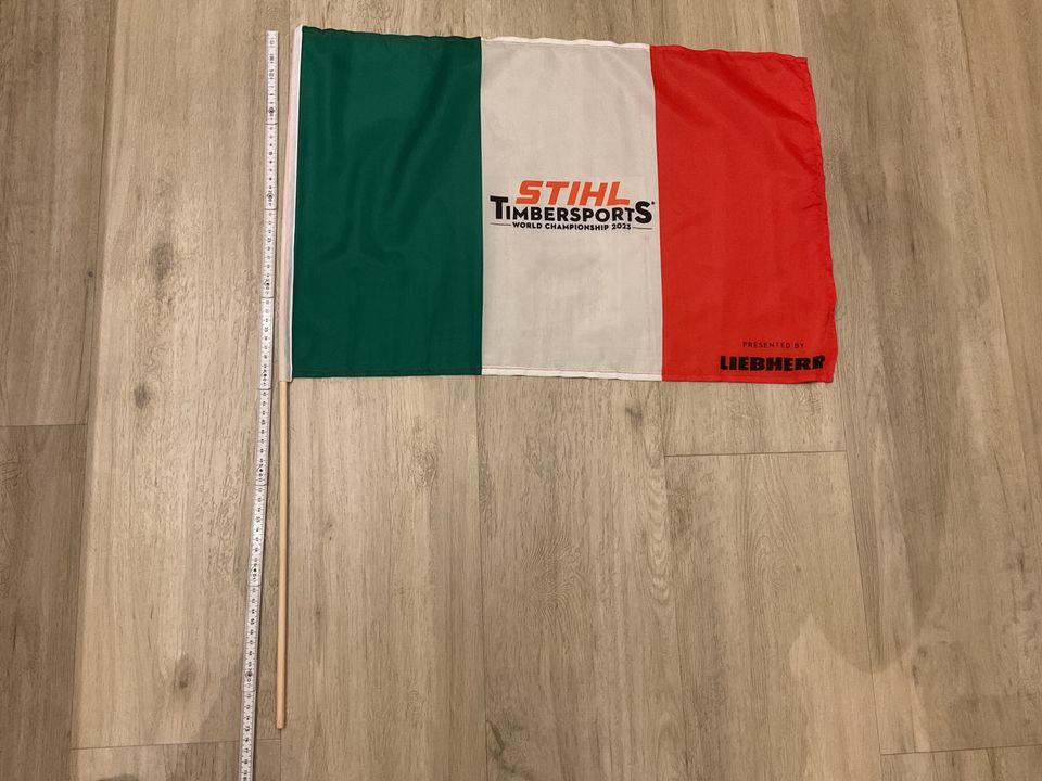 Stihl Timbersports 2023 Fahne Italien Flagge in Reinbek