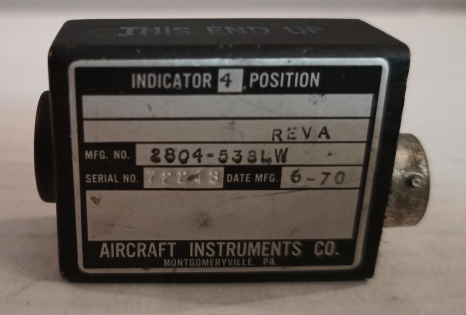 Flugzeuginstrument, Bordinstrument, Flügelklappenstellungsanzeige in Spessart