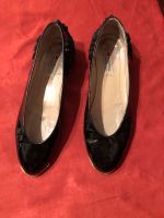 Damen Schuhe Ballerinas Lack Leder schwarz mit Perlenstickerei 39 Feldmoching-Hasenbergl - Feldmoching Vorschau