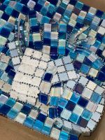 Mosaik Fliesen zu verkaufen in blau, Perlmutt schimmernd Baden-Württemberg - Bad Dürrheim Vorschau