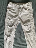 Pepe Jeans Hose weiss gerissen Löcher Gr. 27 cool Bayern - Erding Vorschau