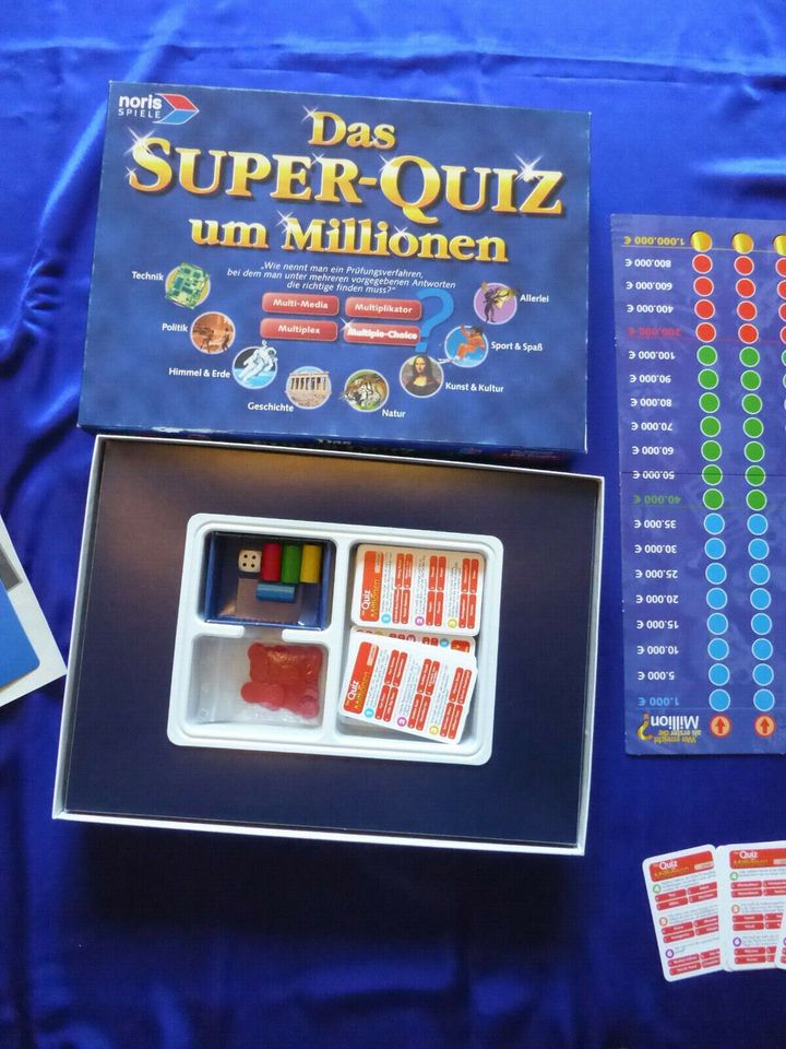 Noris Das Super-Quiz um Millionen mit 1320 Fragen und 5280 Auswa in Flintbek