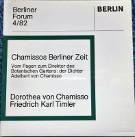 CHAMISSOS BERLINER ZEIT, BERLINER FORUM 4/82 Pankow - Weissensee Vorschau