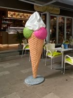 Eistüte Werbefigur Eisdiele Eiscafé  3 Kugeln mit Sahne Rheinland-Pfalz - Mainz Vorschau